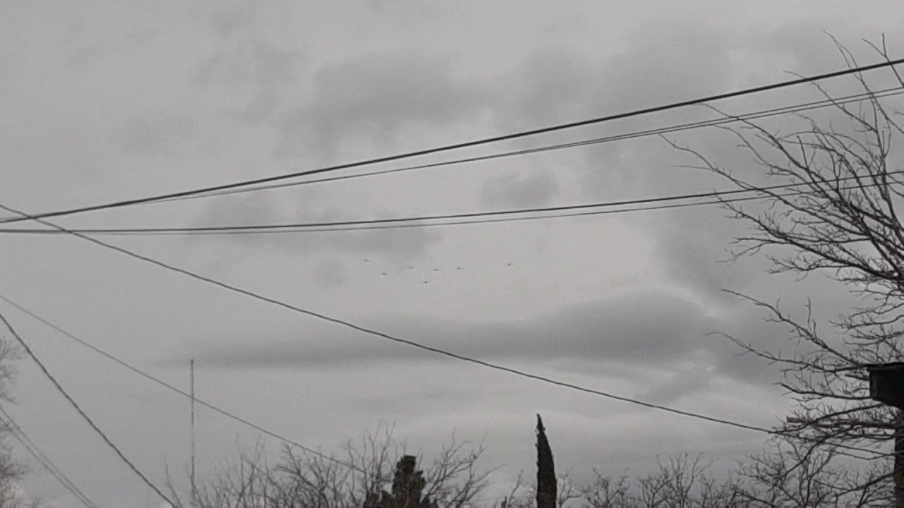 7 planes flying together over my house. YouTube