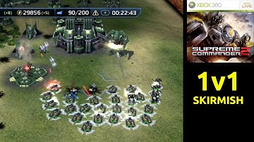 Supreme Commander 2 - Skirmish 1v1 (Hard Difficulty) - Xbox 360/Xbox Series X