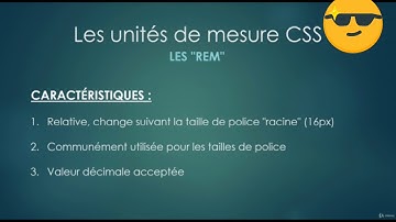 5-Les unités de mesure en CSS