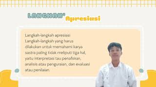 1.Fungsi Apresiasi2.Langkah-langkah apresiasi3.Tingkat dalam apresiasi4.Tujuan dari adanya apresiasi
