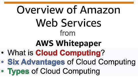 AWS Overview from Whitepaper 2022 | What is Cloud Computing? Six Advantages of Cloud Computing