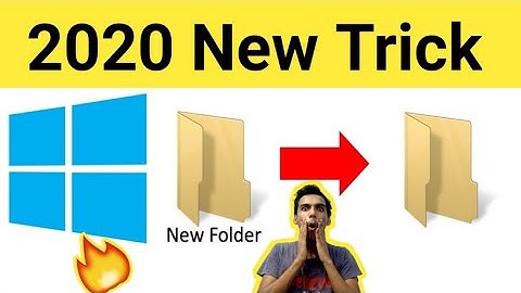 How to Create Folder Without Name in Laptop/PC ( Hindi ) | Create Folder without name in windows 10