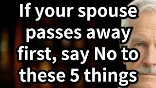 If Your Spouse Passes Away First, Never Agree to These 5 Costly Mistakes [advice for the elderly]