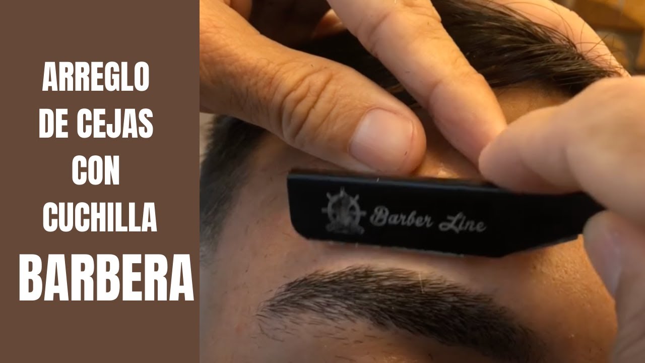 Arreglo de cejas con cuchilla barbera 