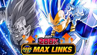AMAZING! LEVEL 10 LINKS 100% RAINBOW STAR EZA AGL EVOLUTION BLUE VEGETA! (DBZ: Dokkan Battle)