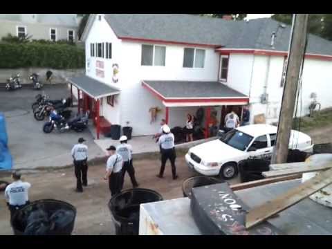 Video shot from my cell phone while on the balcony of a restaurant in Sturgis (One Eyed Jack's), SD on the evening of Wednesday, August 10, 2011. I was talki...