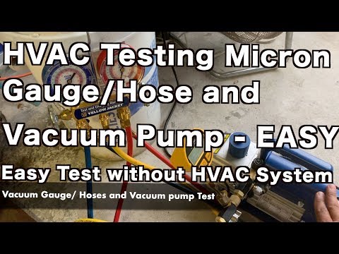 How To Test Hvac Vacuum Pump