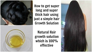 How to get SUPER THICK & LONG Hair Using a Simple Hair Growth Solution screenshot 5