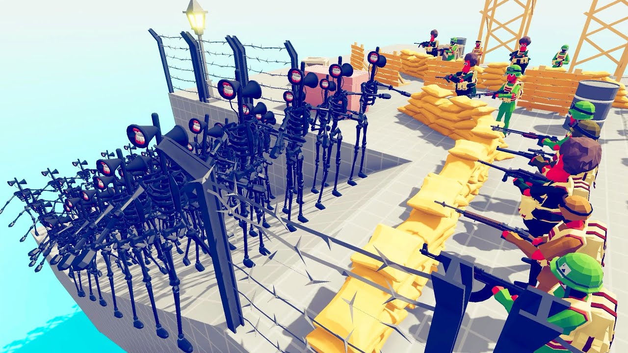 Siren Head 100 Units vs Army - Totally Accurate Battle Simulator TABS