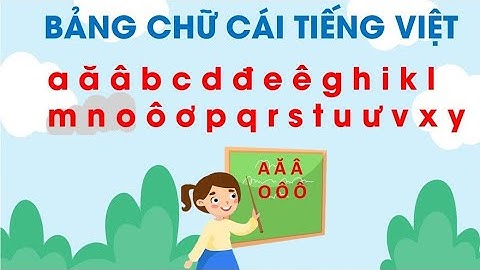 Học Bảng Chữ Cái Tiếng Việt| Nguyễn Thị Lan Anh