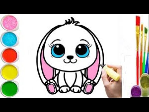 Bolalar uchun quyon rasm chizish / How to draw a rabbit for children/ Рисуем кролика для детей