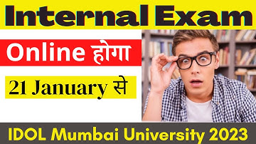 IDOL Mumbai University Internal Exams 2023 | FYBCOM | FYBA | SYBCOM | SYBA | #idolmumbaiuniversity