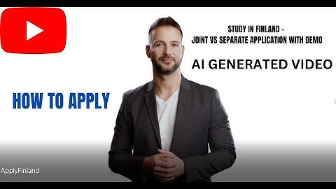 How To Apply To Study In Finland – Joint vs Separate Application with DEMO