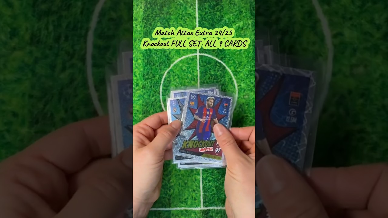 Match Attax Extra 24/25 - Knockout FULL SET - ALL 9 CARDS