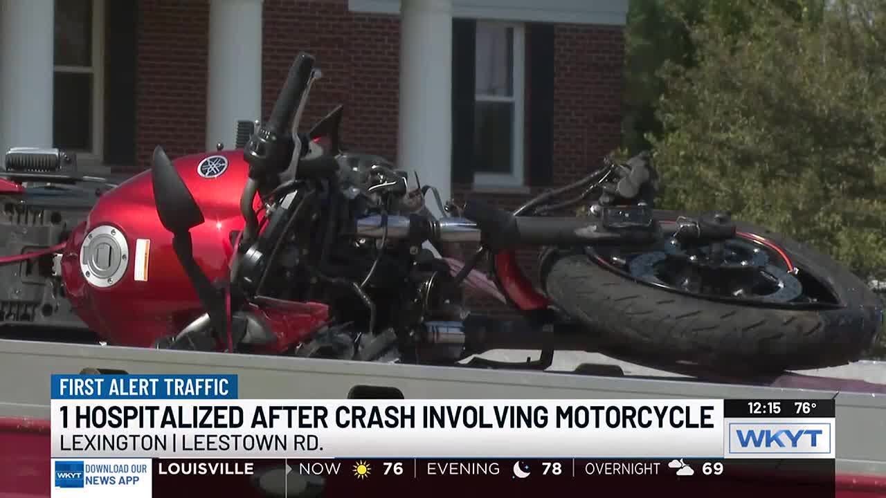 One taken to hospital after Lexington crash involving motorcycle - YouTube