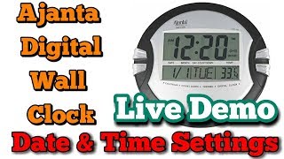 AJANTA ODC110 DIGITAL WALL CLOCK DATE AND TIME SETTING. DIGITAL WALL CLOCK ME TIME SET KAISE KARE ? screenshot 4