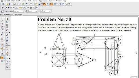 Projection of solids 50 problem Engineering drawing solids computer Aided engineering drawing CAED