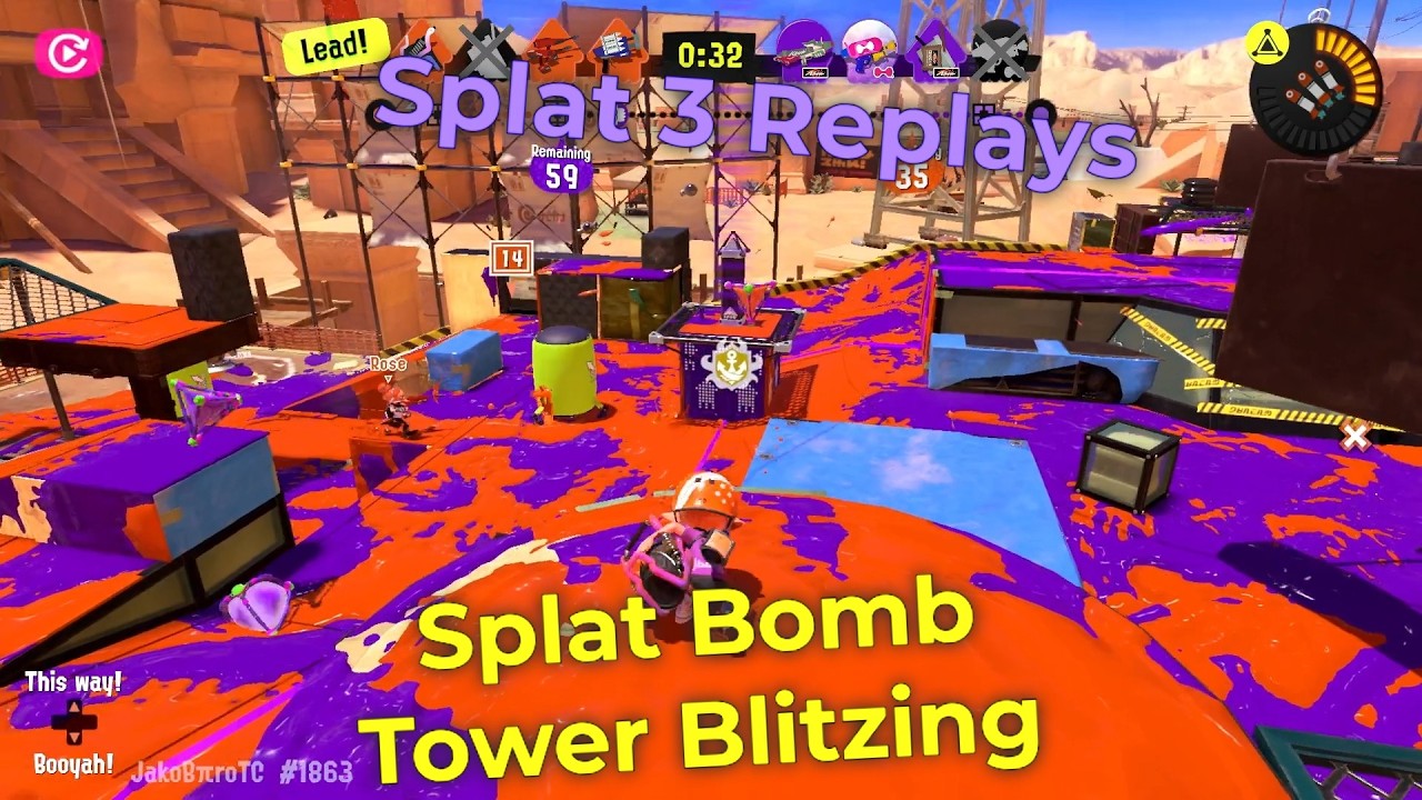 S3 Replays: Splat Bomb Tower Blitzing (Splat Bomb Rush 3)