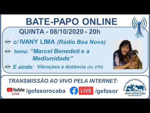 Assista: Bate-papo online - c/ IVANY LIMA (08/10/2020)