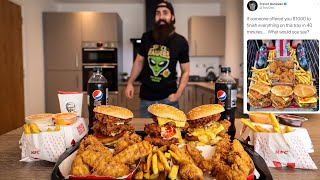 THE 'IF I OFFERED YOU $1000' KFC CHALLENGE | BeardMeatsFood