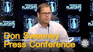 Don Sweeney speaks with media ahead of first round playoff matchup against Buffalo Sabres