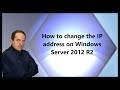 How to change the IP address on Windows Server 2012 R2