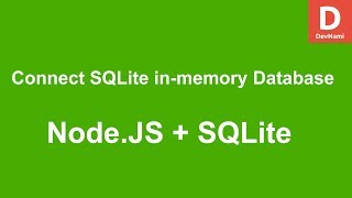 Node.JS How to Connect SQLite in-memory Database