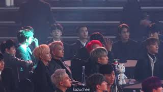 171115 EXO&SEVENTEEN-Reaction to MOMOLAND Performance@2017 Asia Artist Awards[4K]