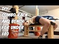 DIY SQUAT and BENCH (COMBO) RACK AND BENCH PRESS