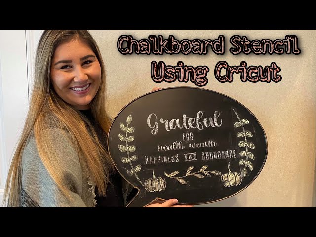 Chalkboard Stencil using Cricut - YouTube chalkboard-stencil-using-cricut-youtube
