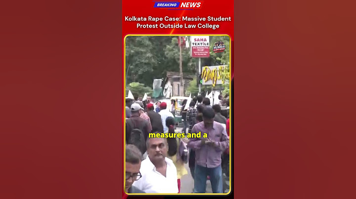Kolkata Rape Case: Massive Student Protest Outside Law College