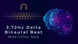 3.72Hz Delta-Theta Binaural Beat + 417Hz Tone | Pattern Release, Deep Reset & Sleep | ASMR Binaural