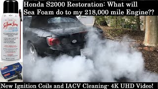 Honda S2000 Restoration: Seafoam- Can't Believe what it did to my engine!! IACV Valve Cleaning\/Coils