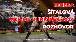 Tereza Šítalová po Mistrovství ČR mladších juniorek v klasickém silovém trojboji 2024 - rozhovor