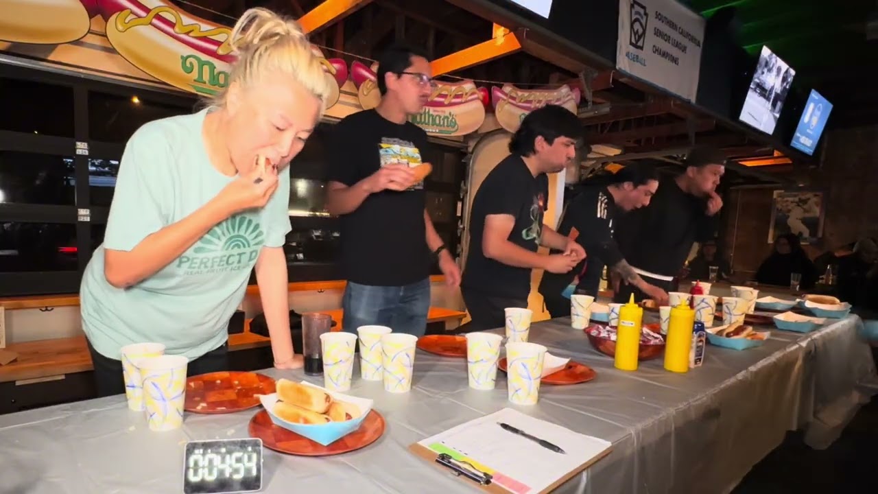 $200 Prize Hot Dog Eating Contest at FairPlay in San Diego 