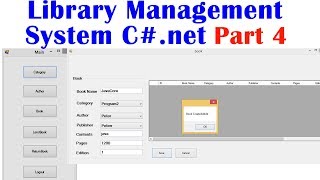 Library management system C#.net part 4