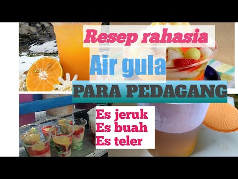 Resep Air Gula Es Buah