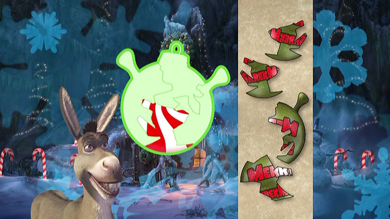 Donkey’s Christmas Shrektacular - Set Top Game - Donkey’s Decoration Scramble