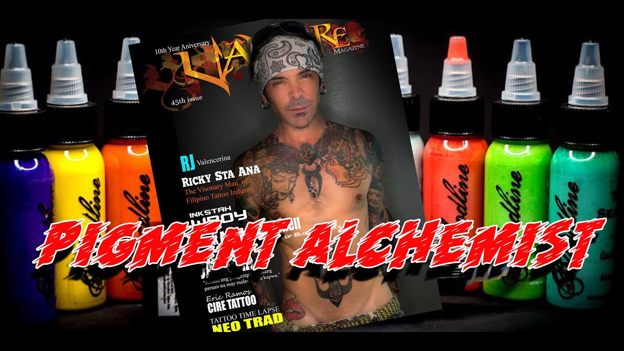 The Pigment Alchemist. Story of Bloodline Tattoo Ink's Mr. Mark August  Worchell 