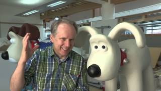 Newshound Gromit by Nick Park Behind the Scenes