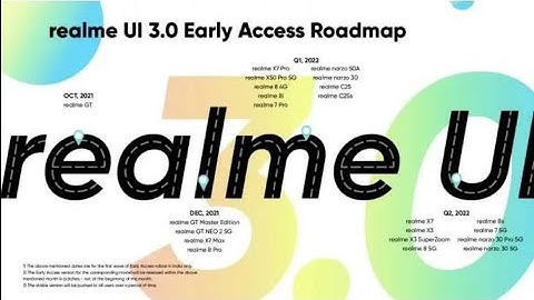 realme UI 3.0 Early Access Roadmap  🥰