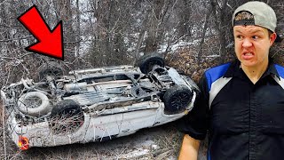 Driver Escapes Near Death Roll Over Off Of Cliff!!