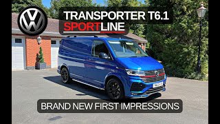 VW Transporter T6.1 Sportline 204BHP Ravena Blue Full Walkaround First Impressions