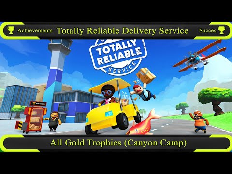 Totally Reliable Delivery Service All Gold Trophies Canyon Camp Achievement