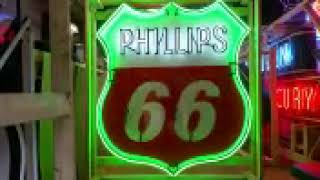 Phillips 66 Badge Animated Neon Sign