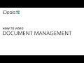 Managing documents in the data room