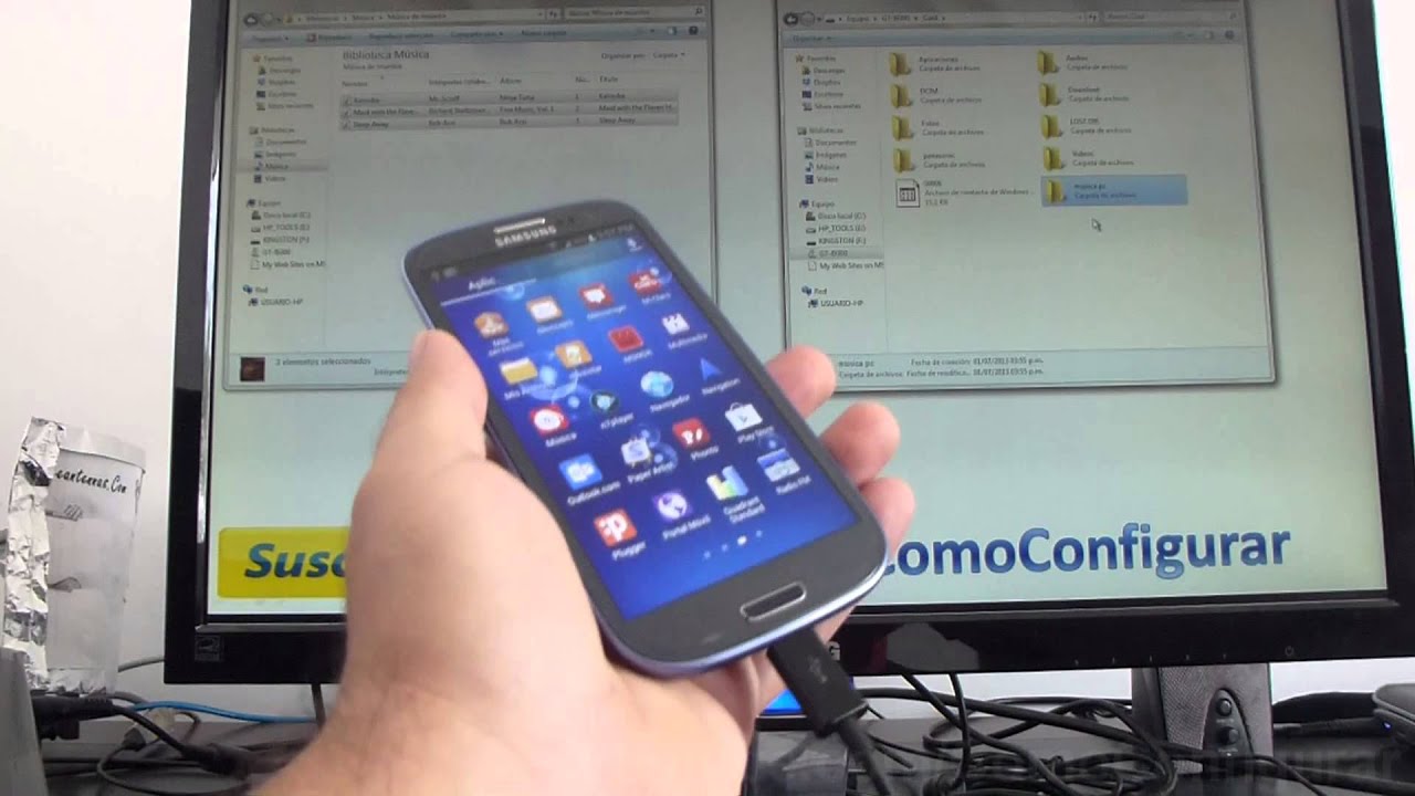 Como subir musica a samsung galaxy s3 español - YouTube