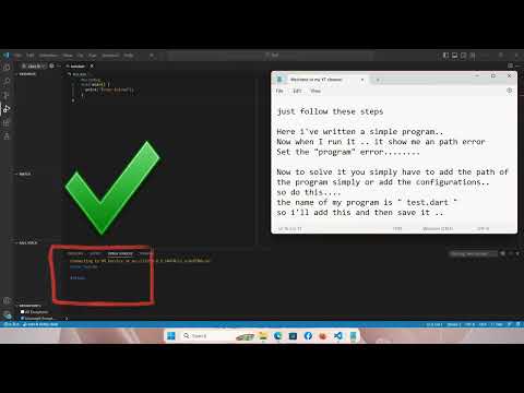 How to solve set the 'program' value in your launch config (eg 'bin\main.dart') | eTech DiY