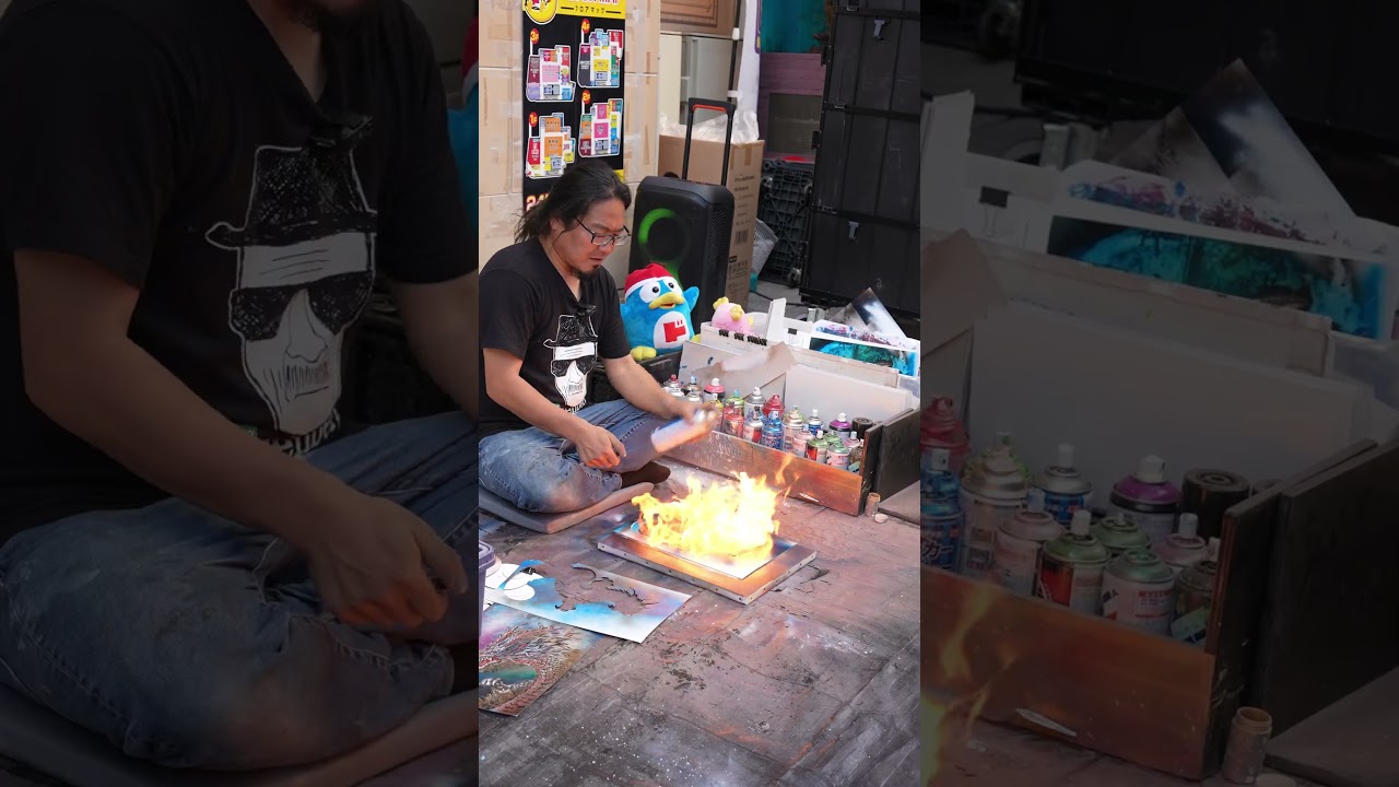 She Asked for a DRAGON Spray Painting! 🐉🔥