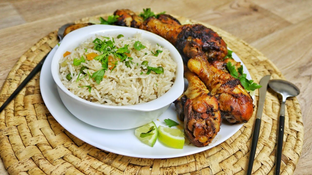 أرز بسمتي بأفخاذ الدجاج المجمر | بنّة خيالية 😍
